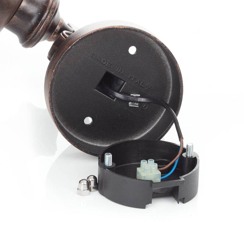 Orion Außenwandleuchte Mariella Wandleuchte Wandleuchte Lampe E27 schwarz kupfer - 9003090222858