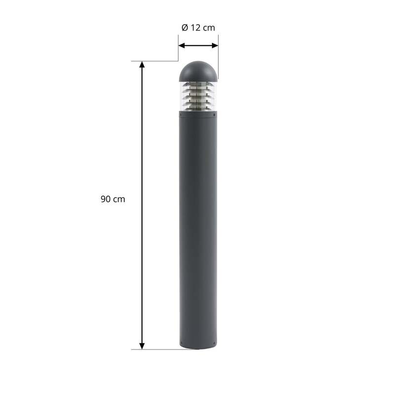Lucande Wegeleuchte Gartenleuchte Skagena LED Pollerleuchte anthrazit 90cm IP54 - 0000010047281