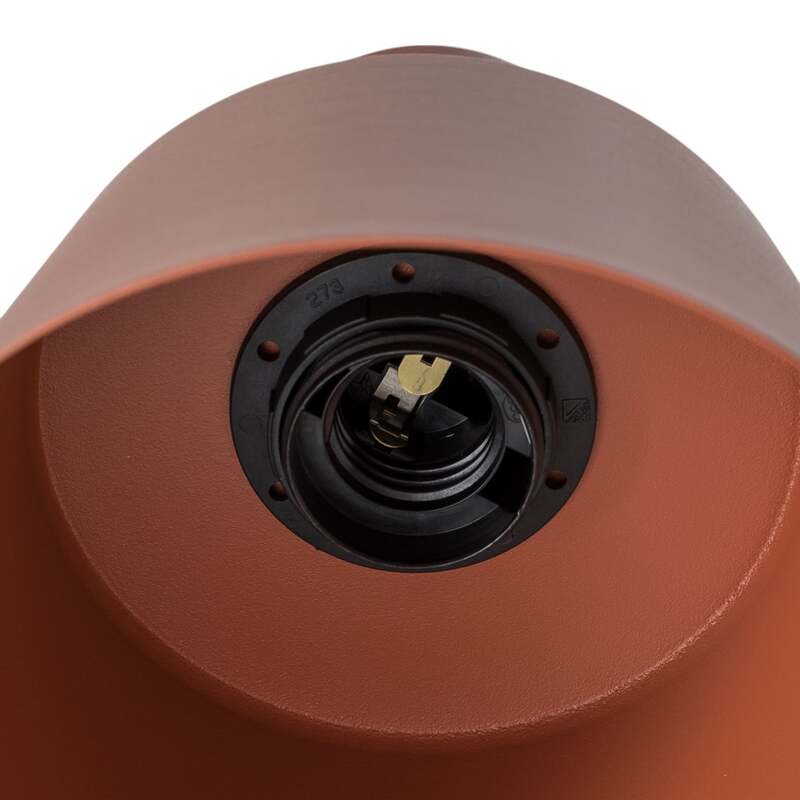 Wandleuchte Dunka ziegelrot 1-flammig Stahl 17 cm Sigma dimmbar E27 - 5902846810469