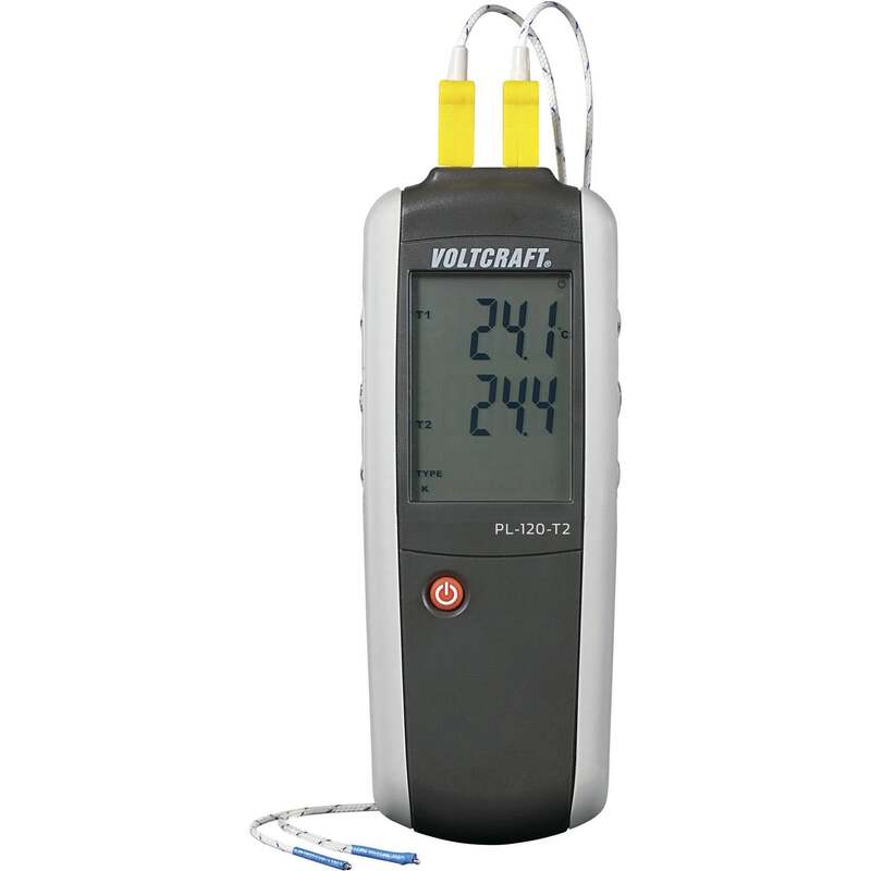 VOLTCRAFT Temperatur-Messgerät PL-120 T2 Fühler-Typ K J -200 bis +1372 °C - 4016138634662