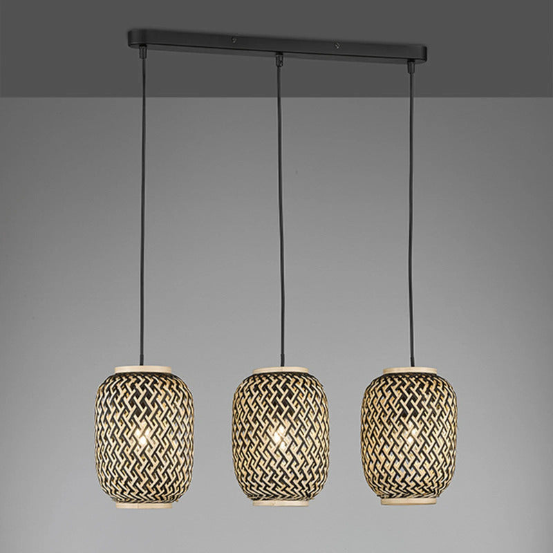 FISCHER & HONSEL Hängeleuchte Hummel LED Pendelleuchte dimmbar creme schwarz - 4003694607063