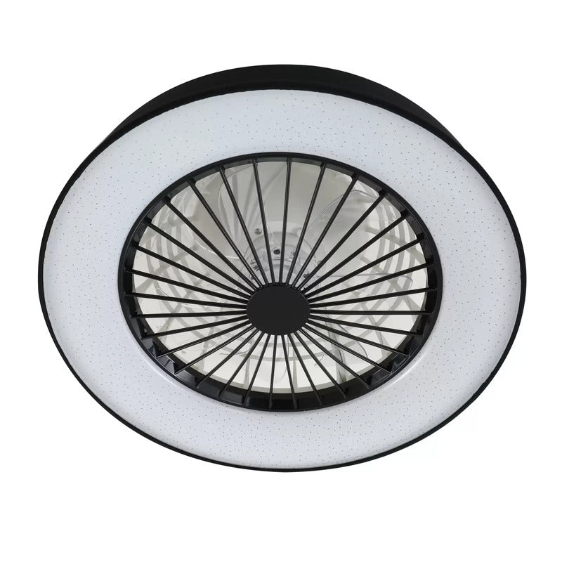 Lindby LED-Deckenventilator Mace Deckenventilator Ventilator schwarz leise Ø 47 - 4251911780192