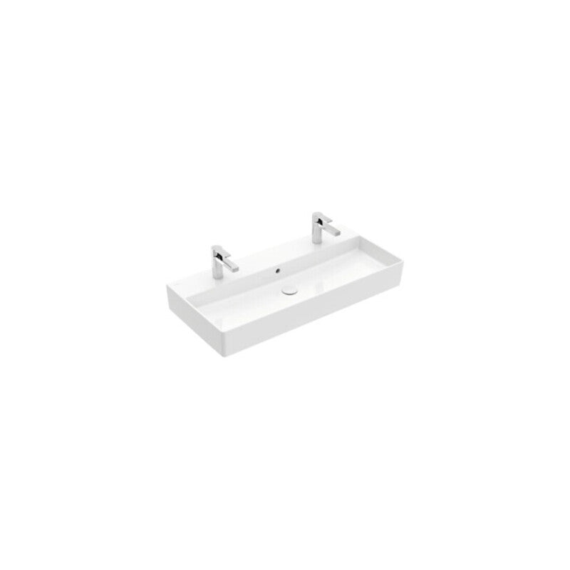Villeroy & Boch Waschtisch Memento 2.0 Designer Waschbecken 100x47cm weiß - 4051202792756