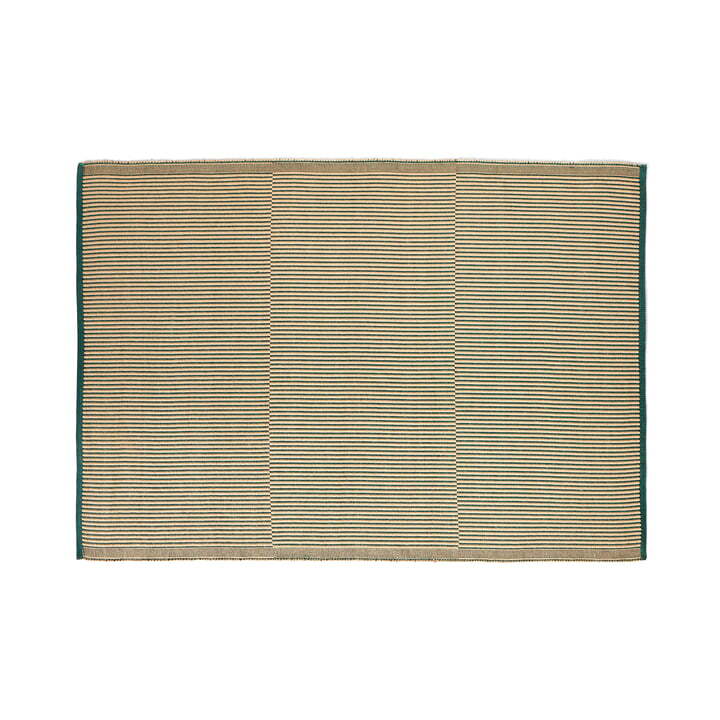 Hay Tapis Teppich Wohnzimmerteppich Jute Baumwollteppich 140x200 cm schwarz grün - 5710441274322