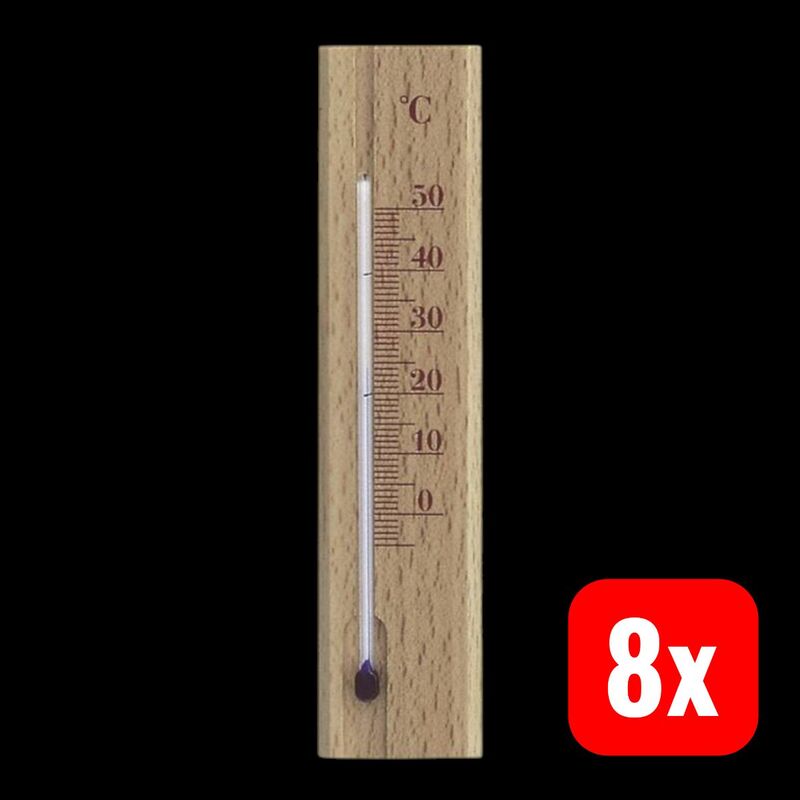 TFA Dostmann Thermometer Buche analog Hängethermometer Innentemperatur 0-50°C - 4009816010063