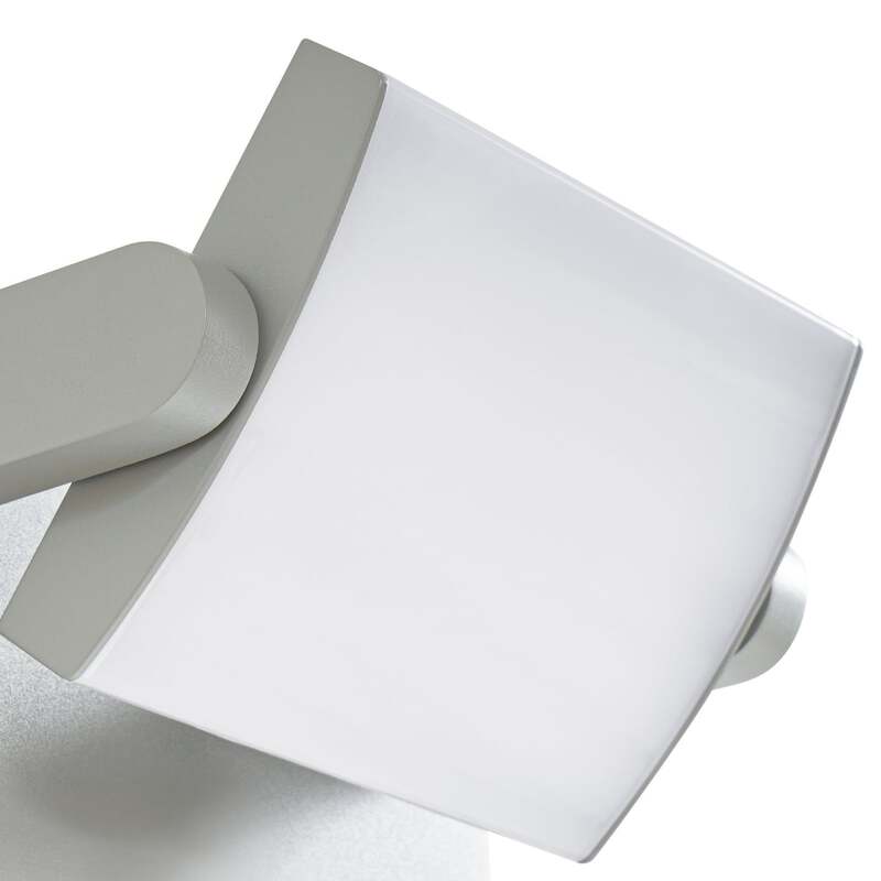 Lindby Außenwandleuchte Sherin LED Gartenlampe schwenkbar IP54 hellgrau 3000K - 4255830907173