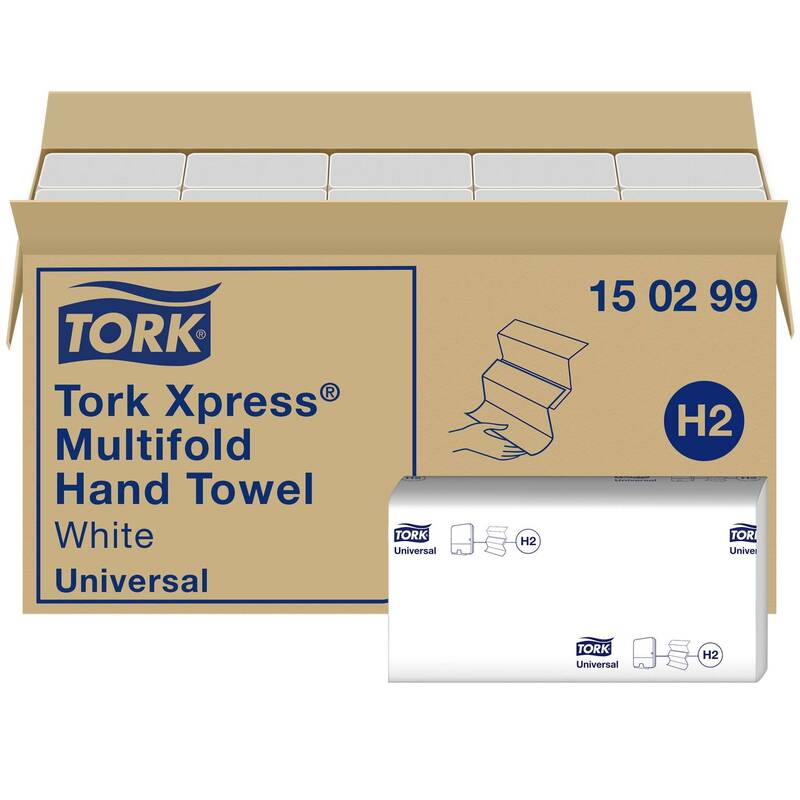 TORK Papierhandtuch Xpress Multifold 2-lagig Recyclingpapier 4740 Stück - 7322540723687