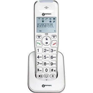 B-Ware Geemarc AMPLIDECT 295 AD Schnurloses Seniorentelefon Beleuchtetes Display Weiß
