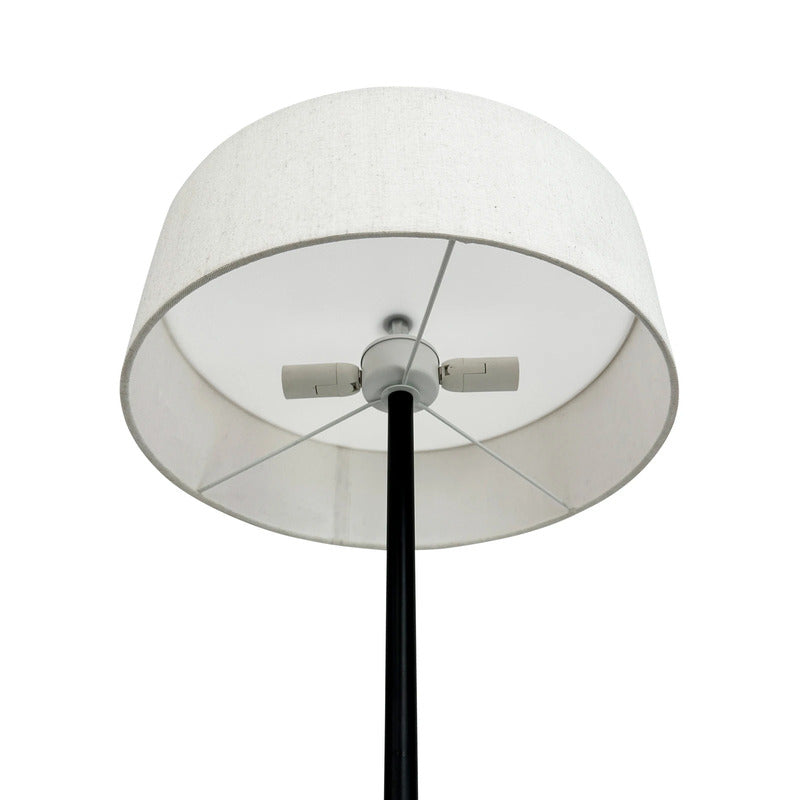 Dyberg Larsen Calix Floor Lamp, Black/natural, 150 Cm - 5704709091424