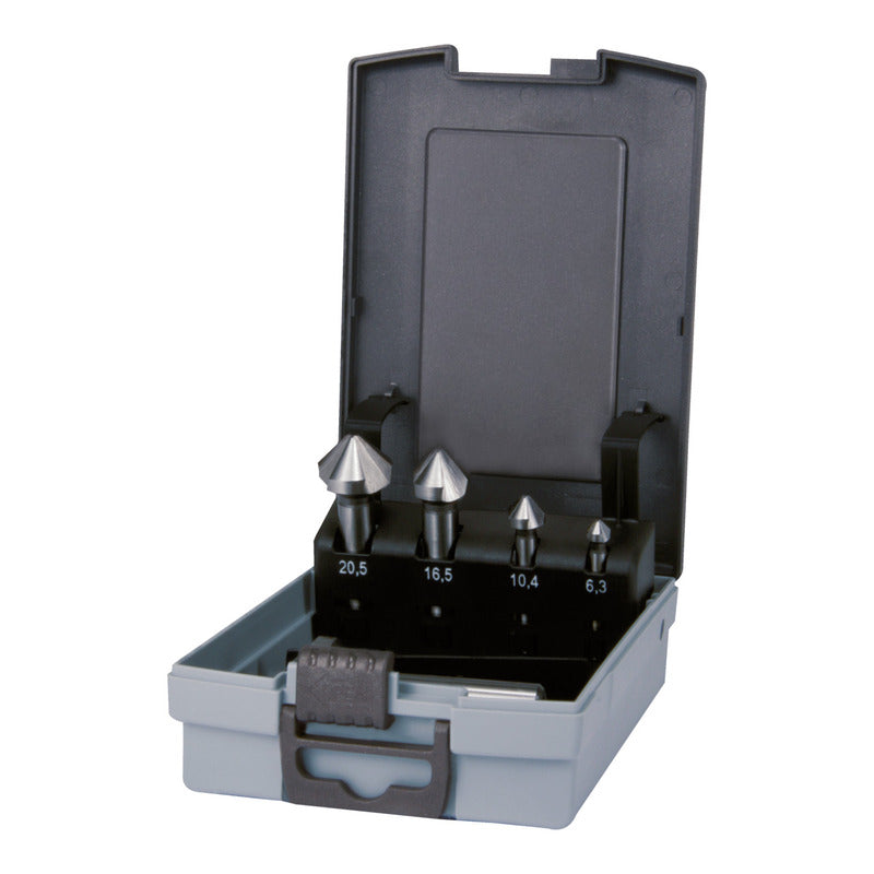 RUKO Kegelsenker HSS DIN 335 Form C 90° 5-tlg. Senker Werkzeug Aluminium Stahl - 4007140272171