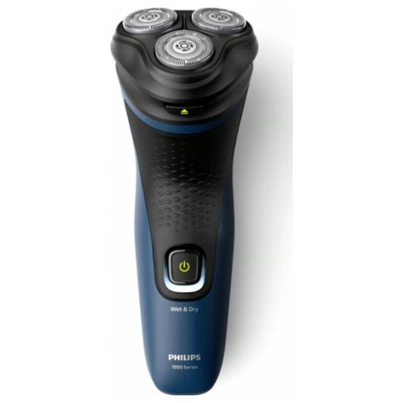 Philips S1151/00 Rotationsrasierer schwarz/blau nass & trocken mit Trimmer - 8720689024686