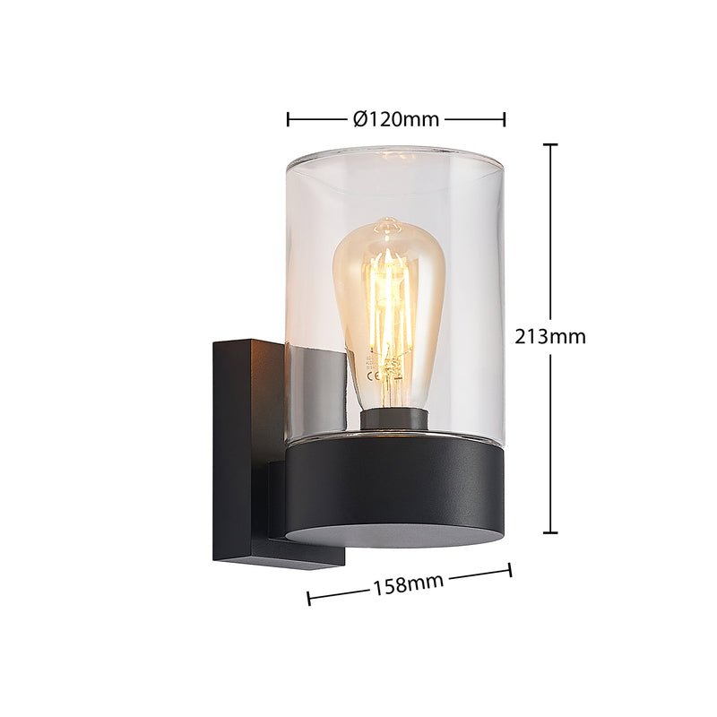 Arcchio Außenwandleuchte Liljana LED Wandleuchte Gartenlampe dimmbar schwarz - 4251911703207