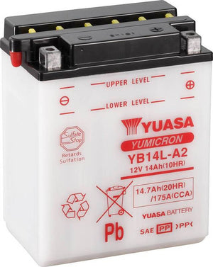 B-Ware Yuasa YB14L-A2 Motorradbatterie Starterbatterie Autobatterie Batterie 12V 14Ah