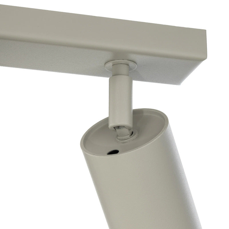 Deckenstrahler Zoom Deckenleuchte Strahler grau beige Stahl 5-flg Lampe GU10927 - 5907555378484