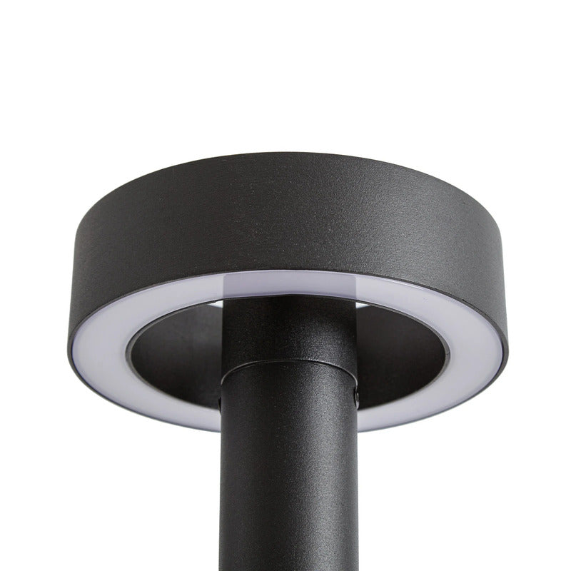Lucande Außenleuchte Gartenleuchte Nirella LED Pollerleuchte schwarz 200cm IP65 - 4255830911712