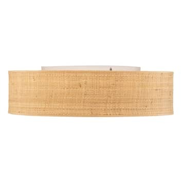 Euluna Deckenleuchte Leano Deckenlampe Deckenlicht Leuchte beige rund aus Rattan - 5902693774884