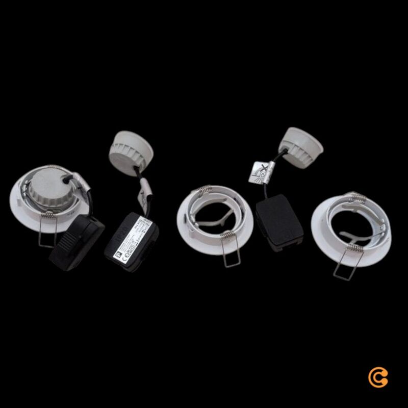 Paulmann Einbaustrahler Nova Coin LED Spot dimmbar warmweiß 3er Set weiß matt - 4000870934852