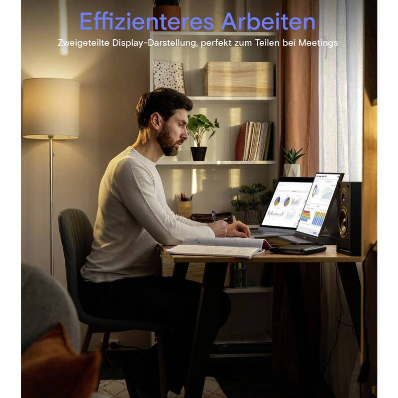 ARZOPA S1 15,6" LCD-Monitor Full HD 1920x1080 IPS mit Lautsprechern - 4064161483108