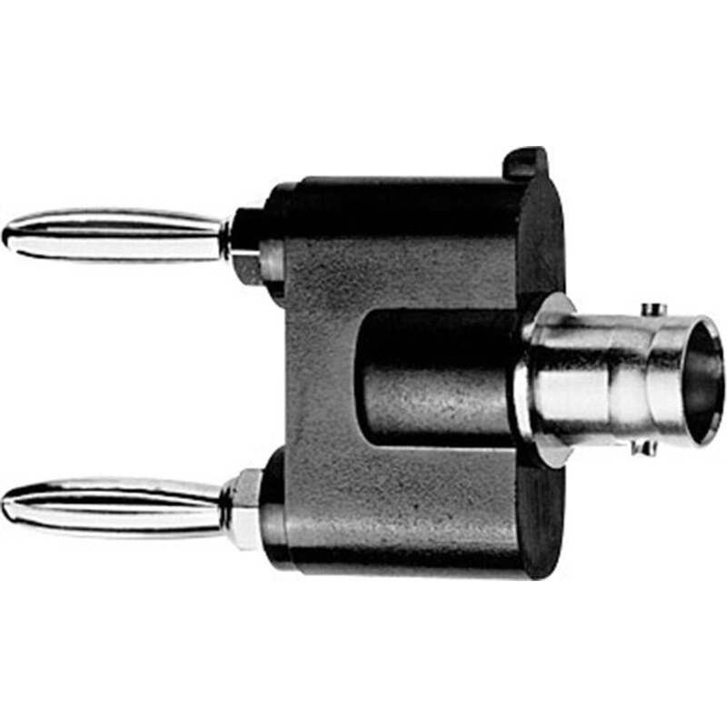 Telegärtner Messadapter BNC-Buchse Lamellenstecker Adapter 4mm Kontakt - 4018359107369