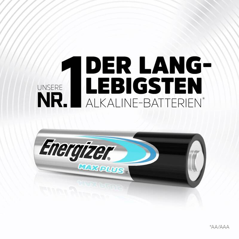 Energizer Max Plus AA-Batterie Alkali-Mangan 1,5 V 50 Stück Mignon - 7638900444933