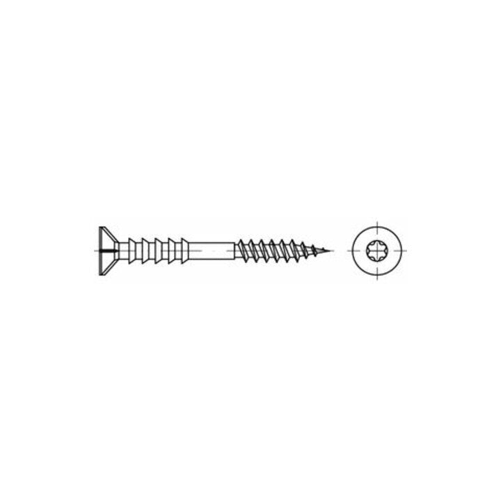 Reyher Justierschraube Seko Stahl 6 x 110 mm galvanisch verzinkt 100 Stück - 4051427350045