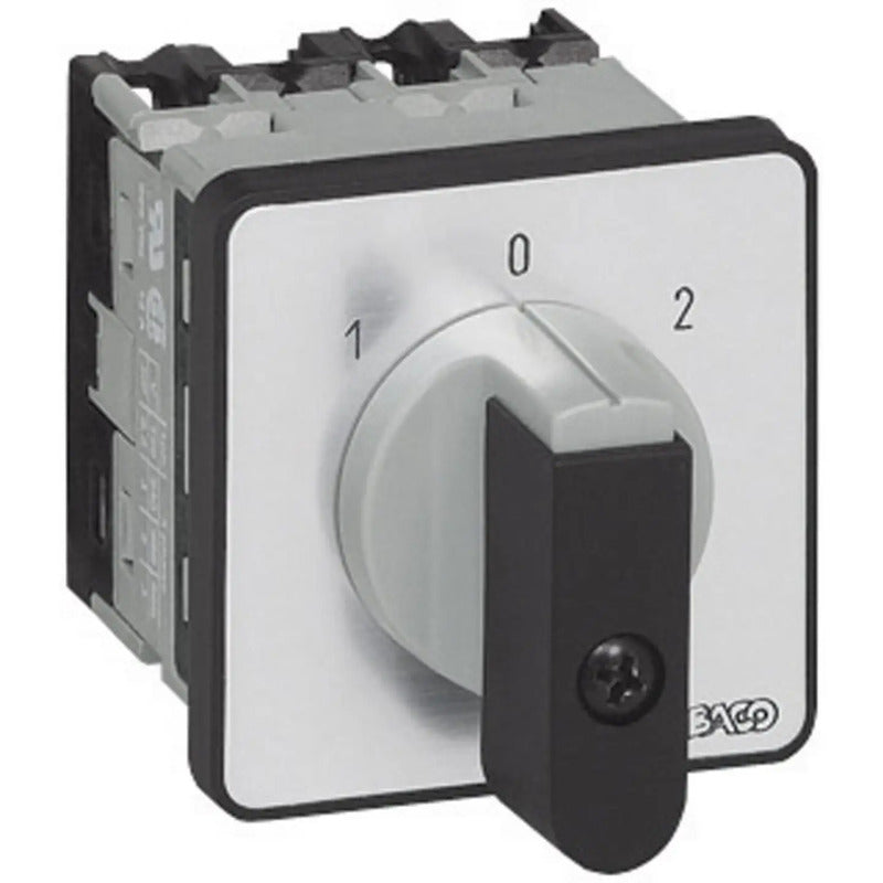 BACO Umschalter NC03GQ1 16A 2x30° grau schwarz rastend Knebel 6 Kontakte IP40 - 2050001444745