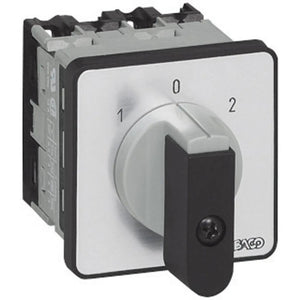 B-Ware BACO Umschalter NC03GQ1 16A 2x30° grau schwarz rastend Knebel 6 Kontakte IP40