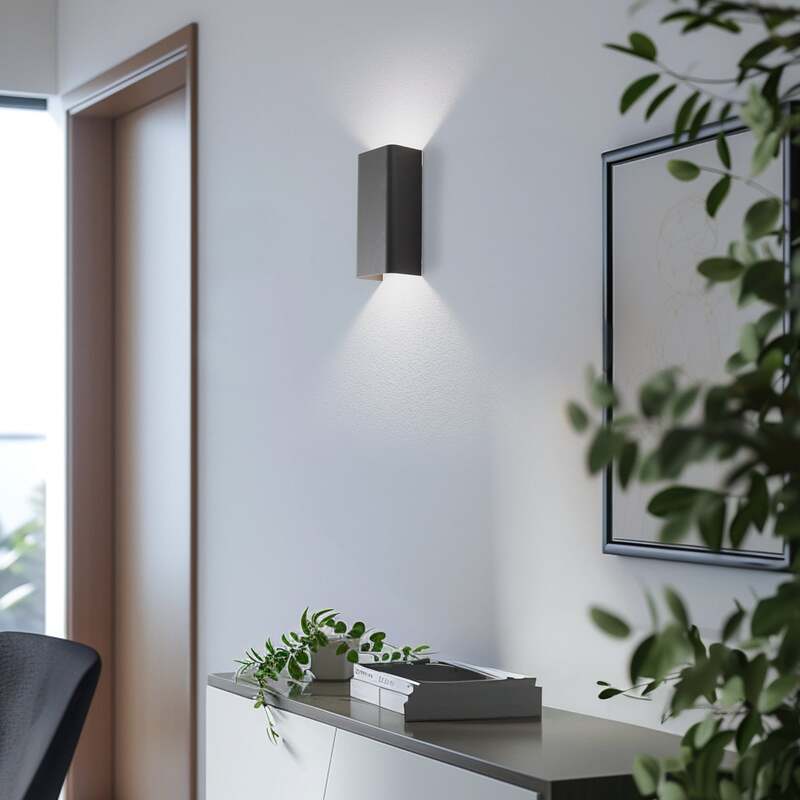 Nowodvorski Lighting Wandleuchte Bergen hellgrau 23 cm GU10 dimmbar IP20 - 5903139114202