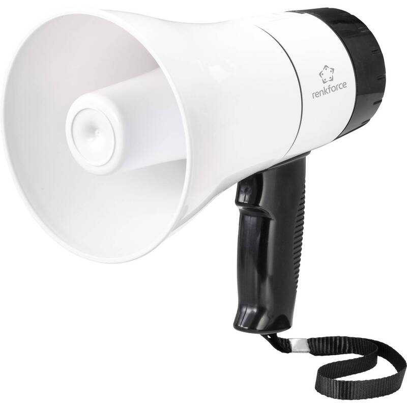 Renkforce RF-MP-200 Megaphon Sprachverstärker Aufnahmefunktion mit Haltegurt - 4064161174211
