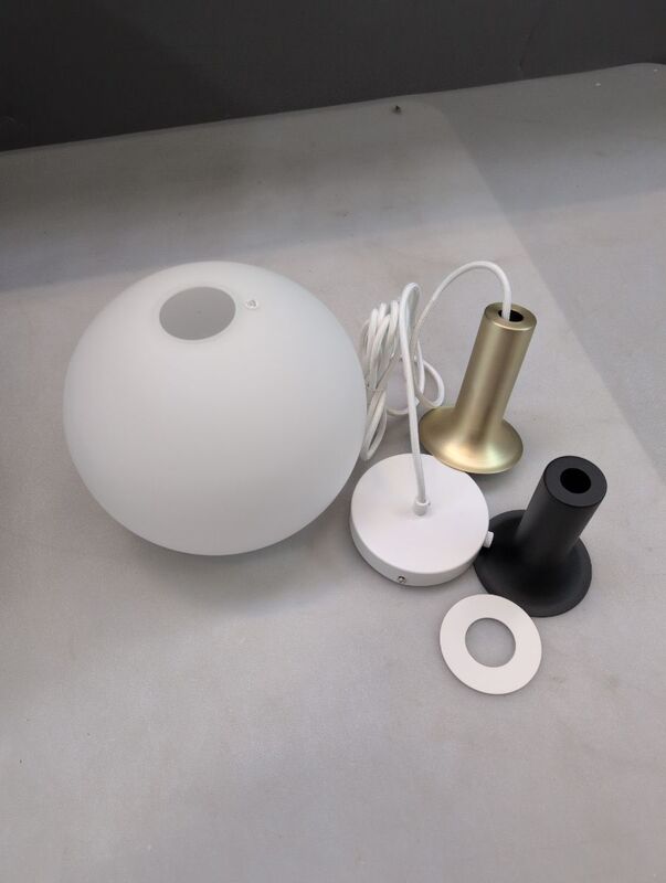 Nordlux Pendelleuchte Hängeleuchte Alton 25 E27 60W Lampe Opal 300cm Höhe 330mm - 5701581413887