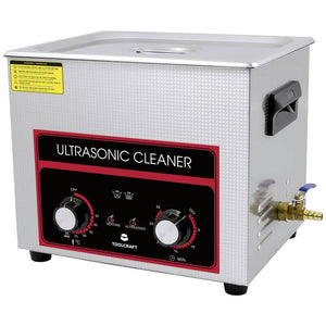 D-Ware Toolcraft Ultraschallreiniger 10l Werkstatt Schmuck Edelstahl 440W mit Heizung