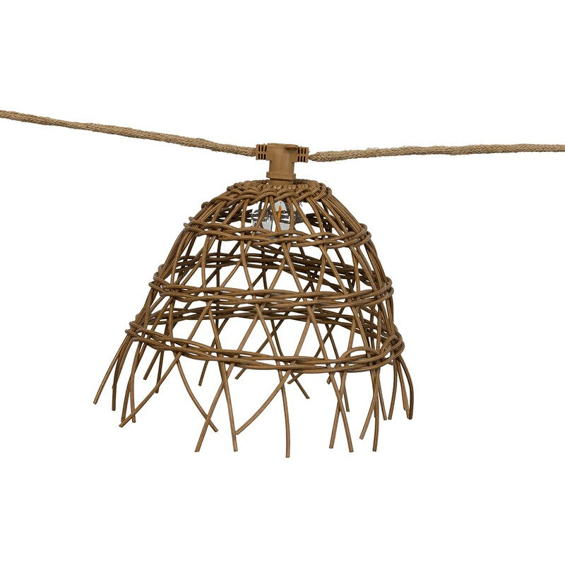 Bruine Lichtslinger 8m 10-lichts IP44 - Alma - 8435578520773
