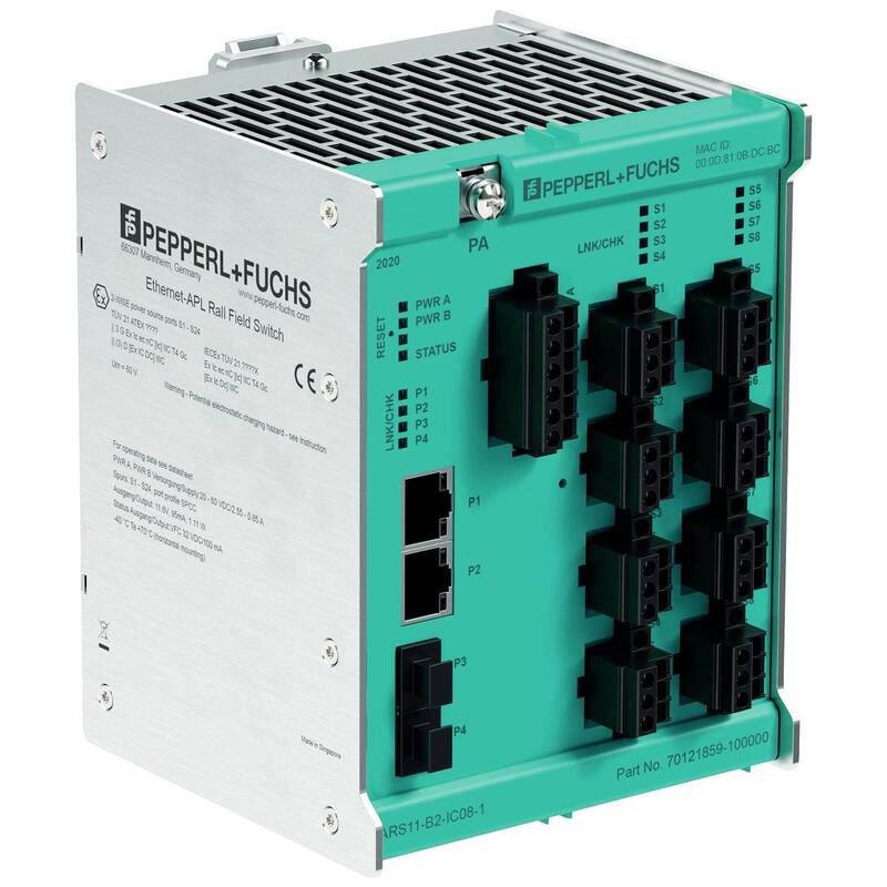 Pepperl+Fuchs Switch Feldschalter Ethernet-APL ARS12-B2-IC08-1 8-Port Zone 2 - 4050143465743