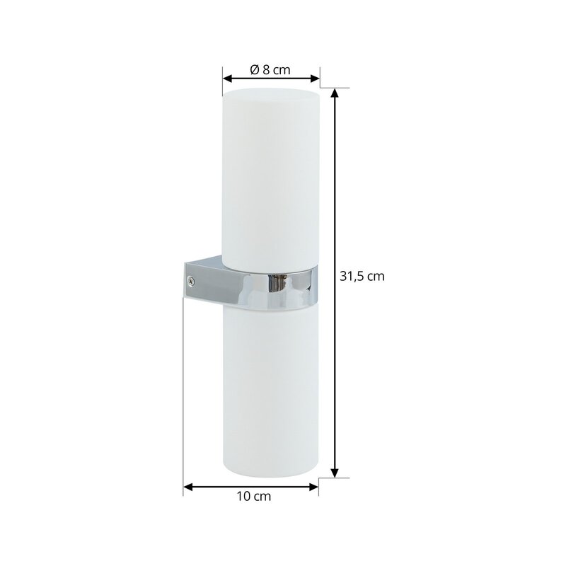Lucande Basolo Bad-Wandleuchte Wandlampe Leuchte Lampe Wandbeleuchtung - 4251911778069
