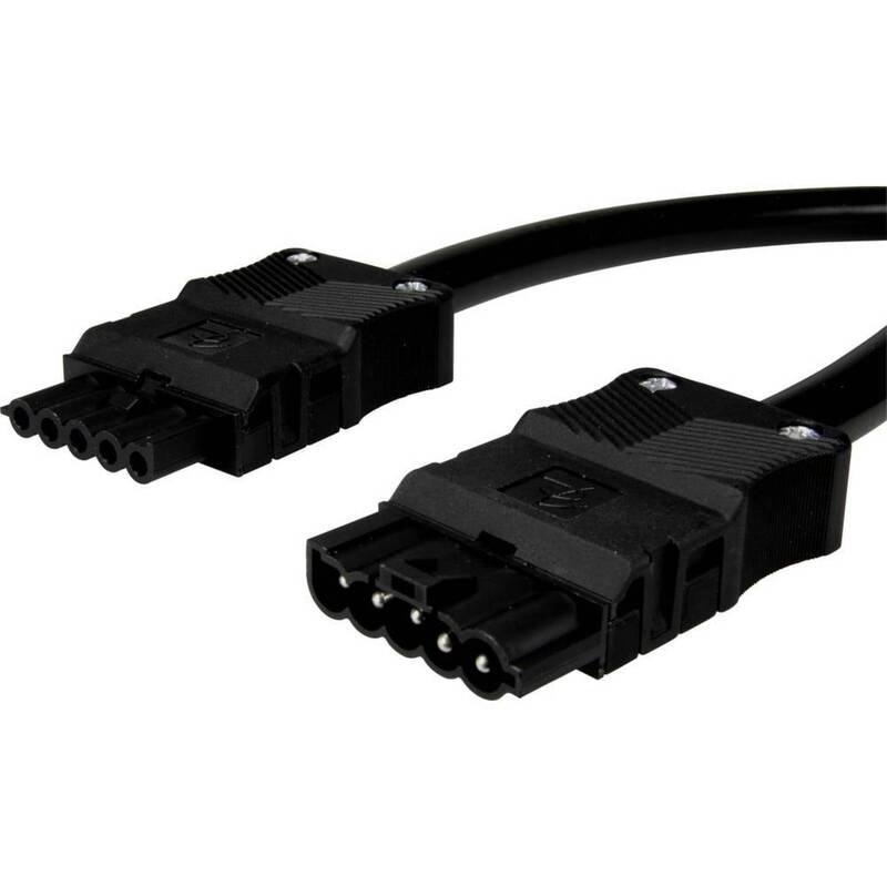 Adels-Contact 14876530 Netz-Anschlusskabel Netz-Stecker Netz-Buchse Stecker - 4028012134397