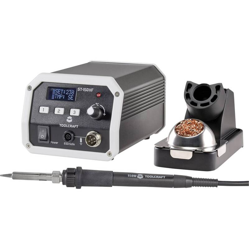 Toolcraft ST-150 HF Hochfrequenz-Lötstation digital 150 W 50 bis 480 °C - 4053199516568
