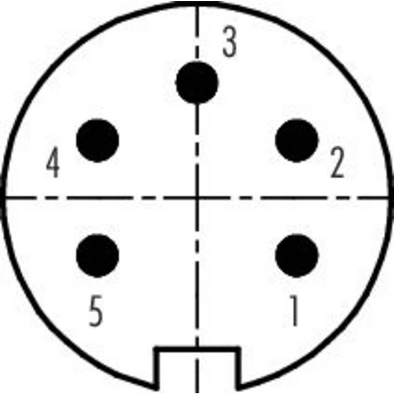 binder Kabelstecker Stecker Rundsteckverbinder 09 0313 00 05-20 gerade 5-polig - 2050010631662