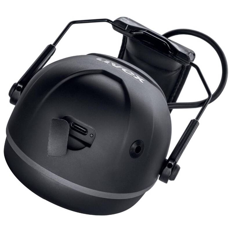 Uvex Kapselgehörschutz aXess one 2640001 Bluetooth 31dB wasserdicht schwarz-grau - 4031101928913