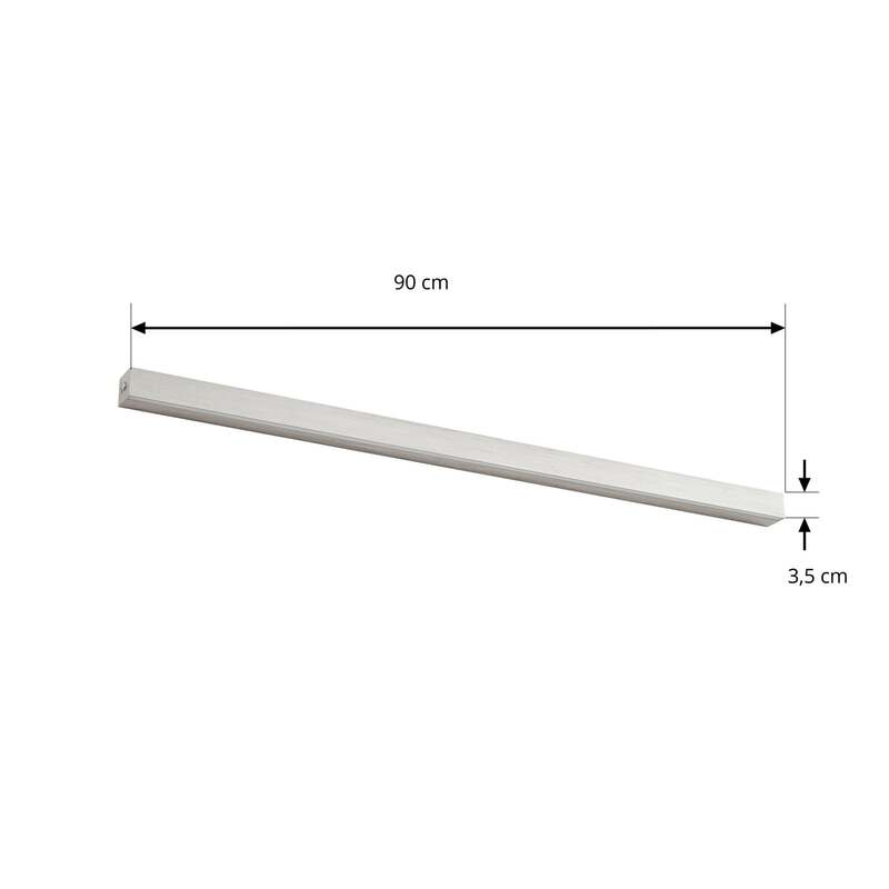 Lucande Wandleuchte Kinsley LED dimmbar 90cm nickel weiß 3100 Lumen CCT 1340 - 0000010053958