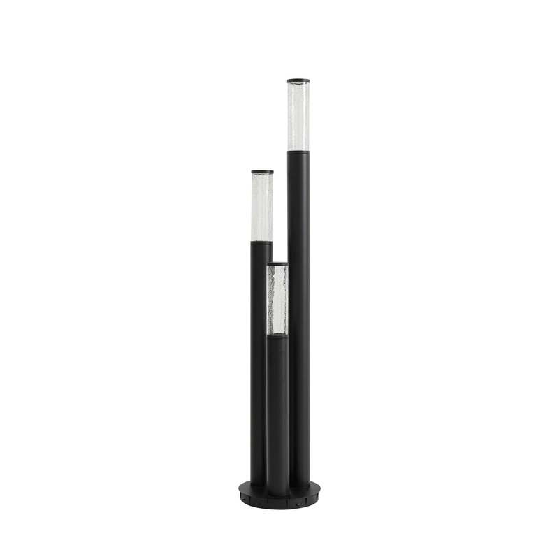 Lindby Wegeleuchte Gavros schwarz 3-flammig Aluminium 132,5 cm IP44 Dimmbar - 4255830900419