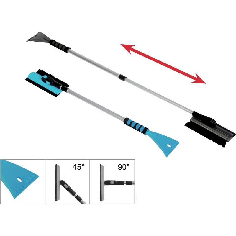 IWH Aluminium Eiskratzer Schneebesen ausziehbar Softgriff Pkw SUV Van blau - 4028354886503