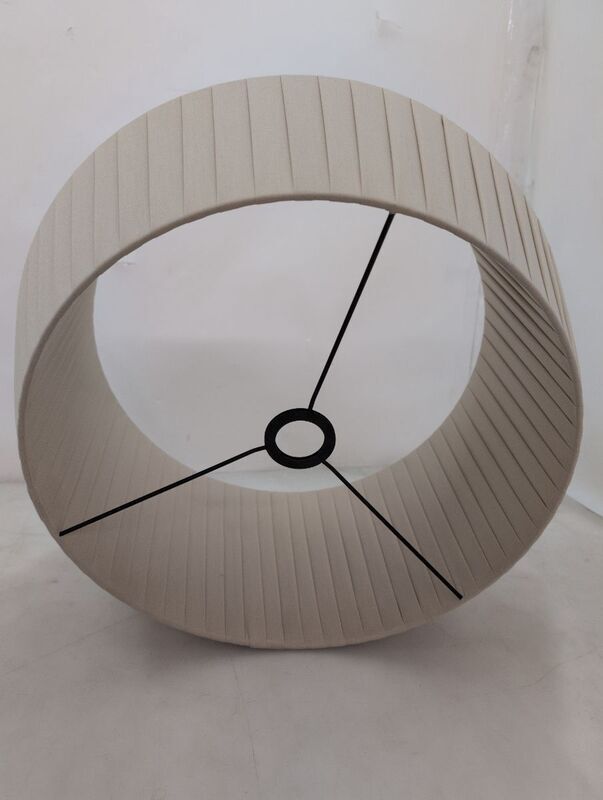 Stehleuchte Dicte Designer Lampe beige E27 Leuchte 180cm Höhe 60W Metall/Textil - 5704924005602