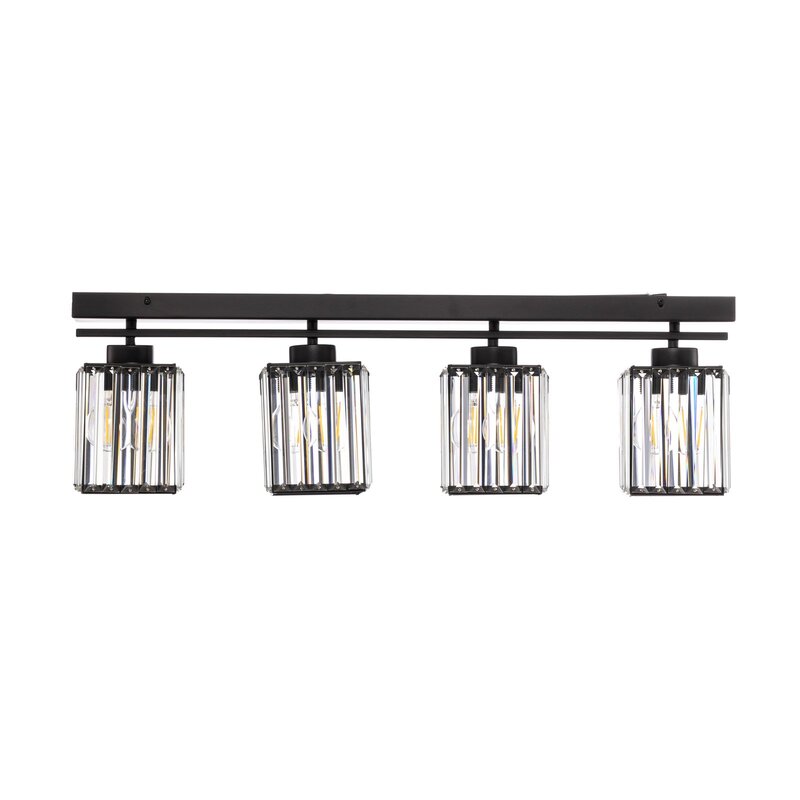 AV-1795-4Y-BSY Deckenleuchte Lampe Balken E27 Kristallglas Eisen SIEHE TEXT/FOTO - 8698957163026