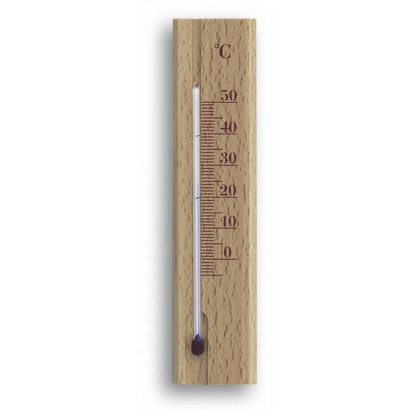 TFA Dostmann Thermometer Buche analog Hängethermometer Innentemperatur 0-50°C - 4009816010063