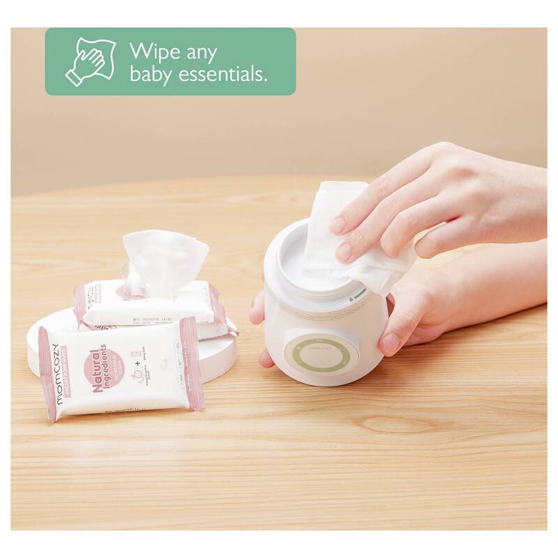 Momcozy Milchflaschenwärmer tragbar 80W Temperaturregelung Grün Weiß Transparent - 0602835182366