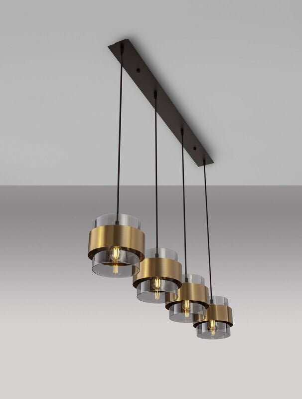 Nova Luce Pendelleuchte Hängeleuchte SIANNA E27 LED 4-fach Gold SIEHE TEXT/FOTO - 5212017445421