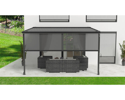 3M Vertikale Markise 284 cm für Pergola Garten Terrasse Balkon UV-beständig - 4306517554644