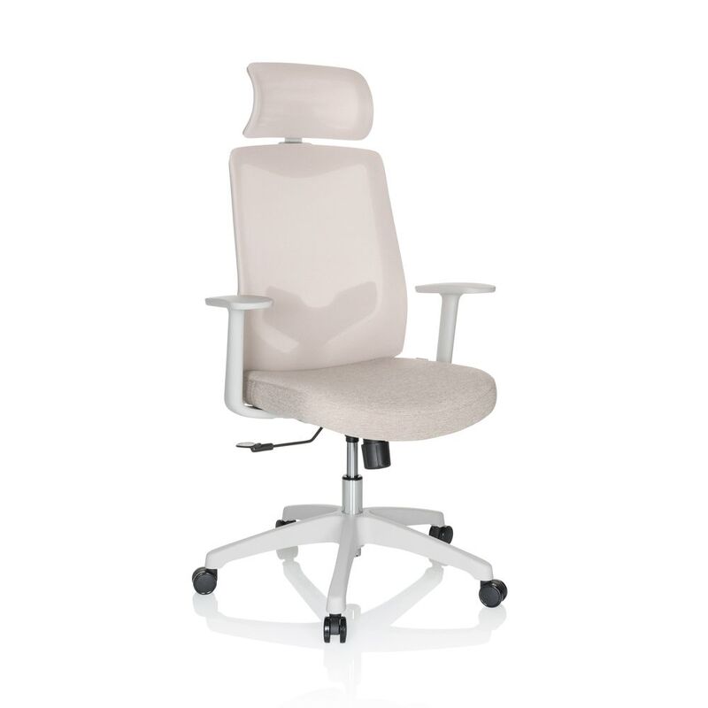 hjh OFFICE MIKEO W Home Office Bürostuhl Beige Drehstuhl Arbeitsstuhl Stuhl B796 - 4064323028352