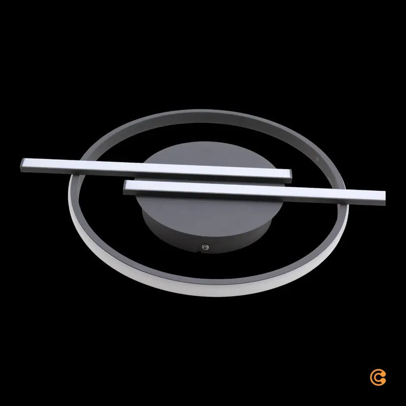 JUST LIGHT Deckenleuchte Lampe LED Korsa schwarz dimmbar Metall Kunststoff - 4043689000073