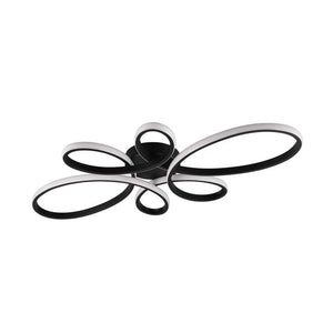 B-Ware Trio Lighting Deckenleuchte Lampe LED Fly schwarz matt geschwungen dimmbar moder